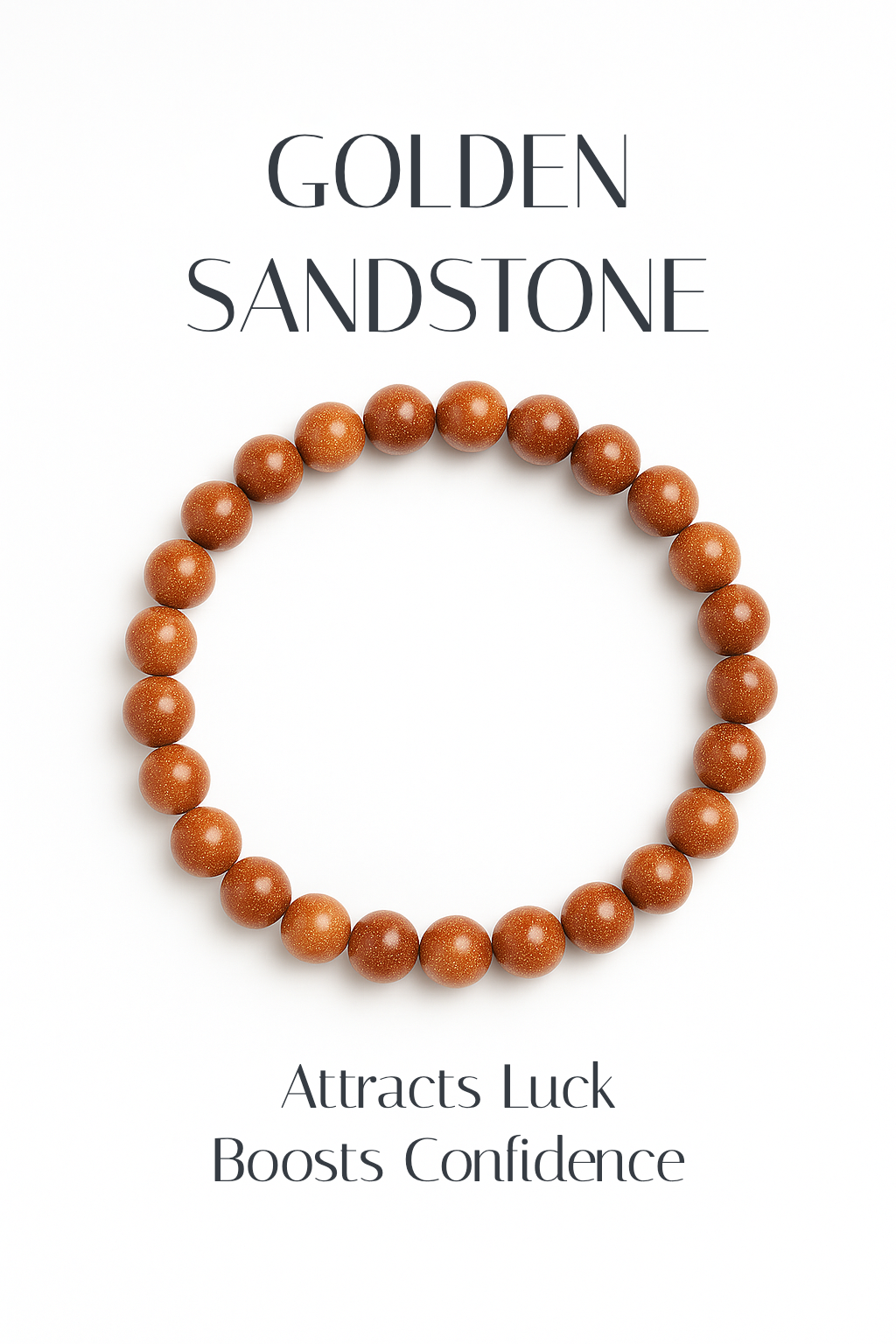 Golden Sandstone 8mm Bracelet