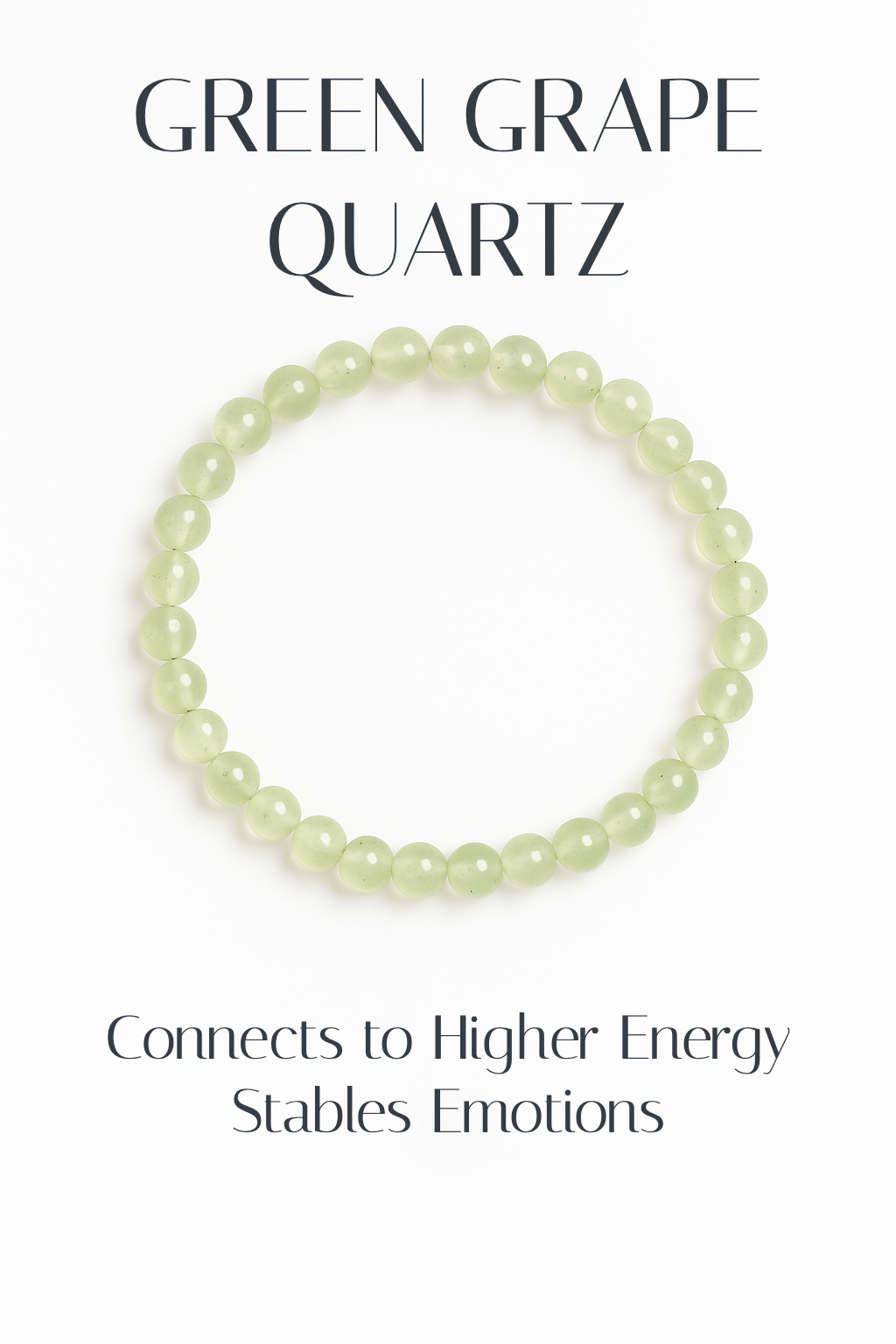 Green Grape Quartz 4mm Bracelet