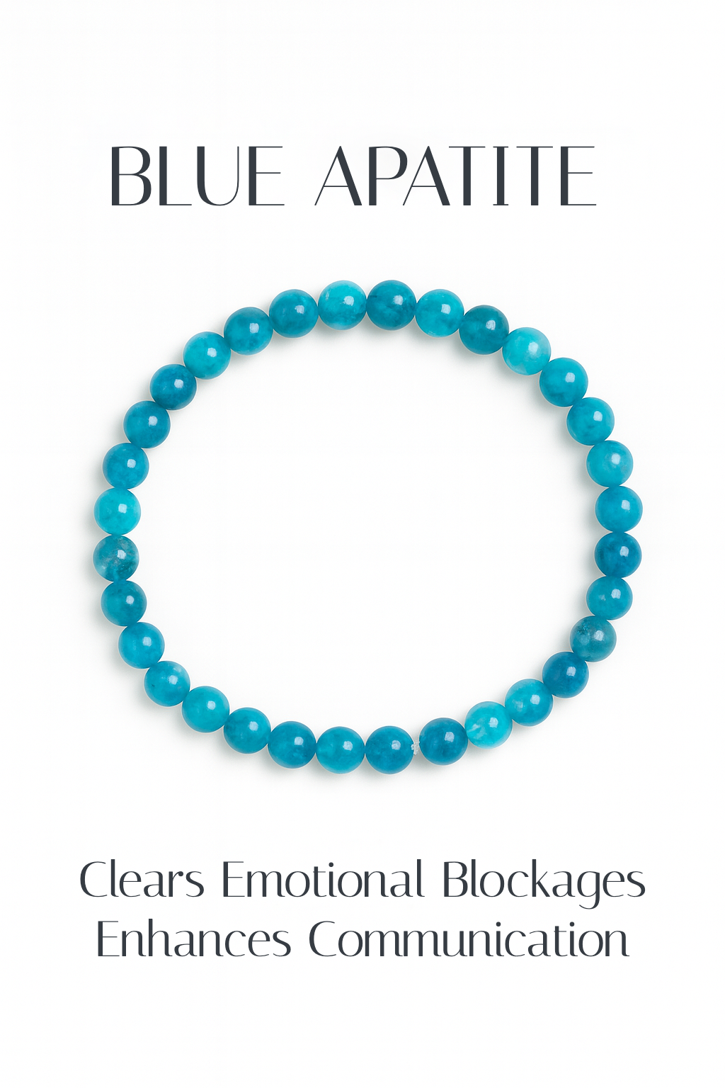 Blue Apatite 4mm Bracelet