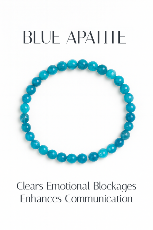 Blue Apatite 4mm Bracelet