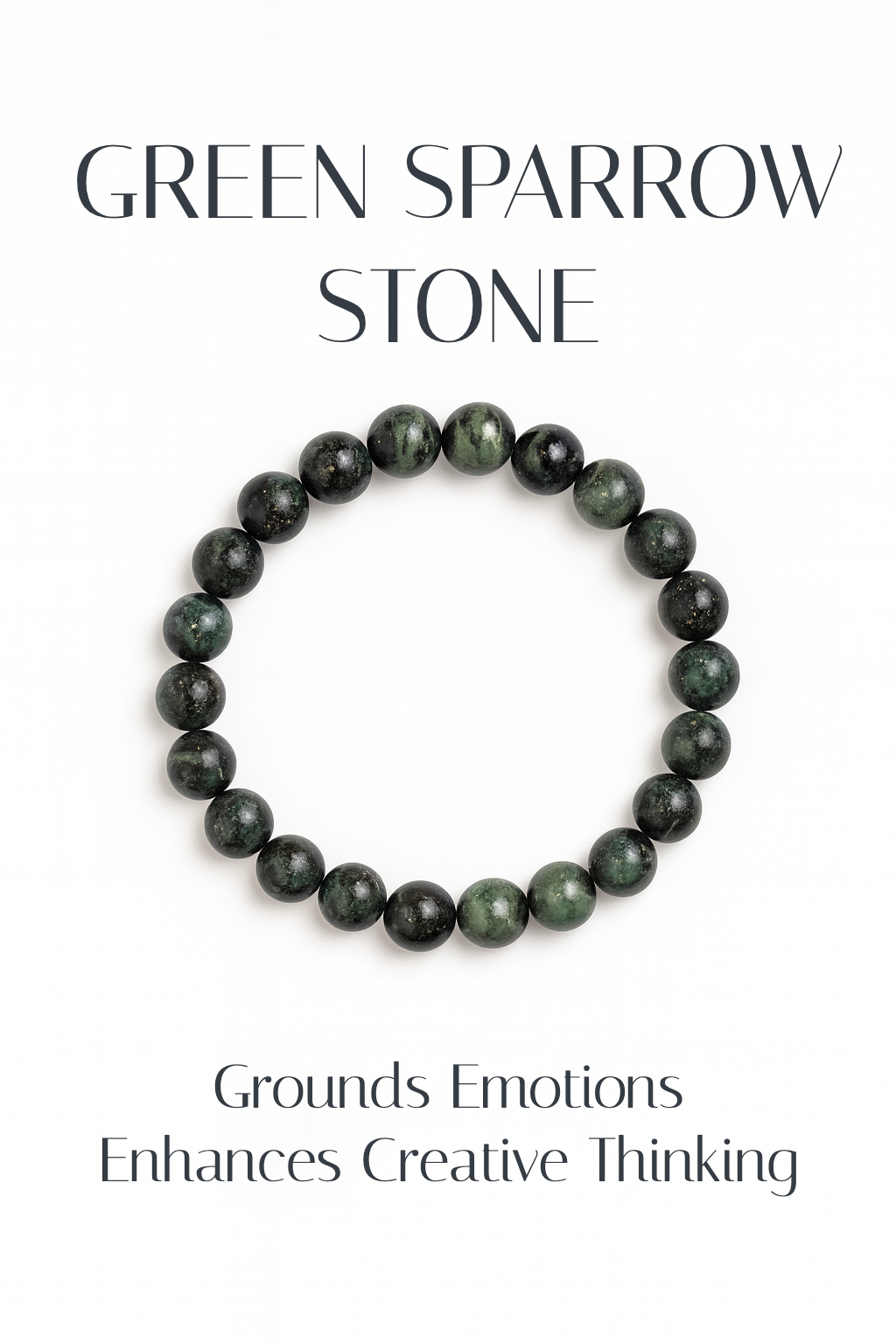 Natural Sparrow Stone 8mm Bracelet