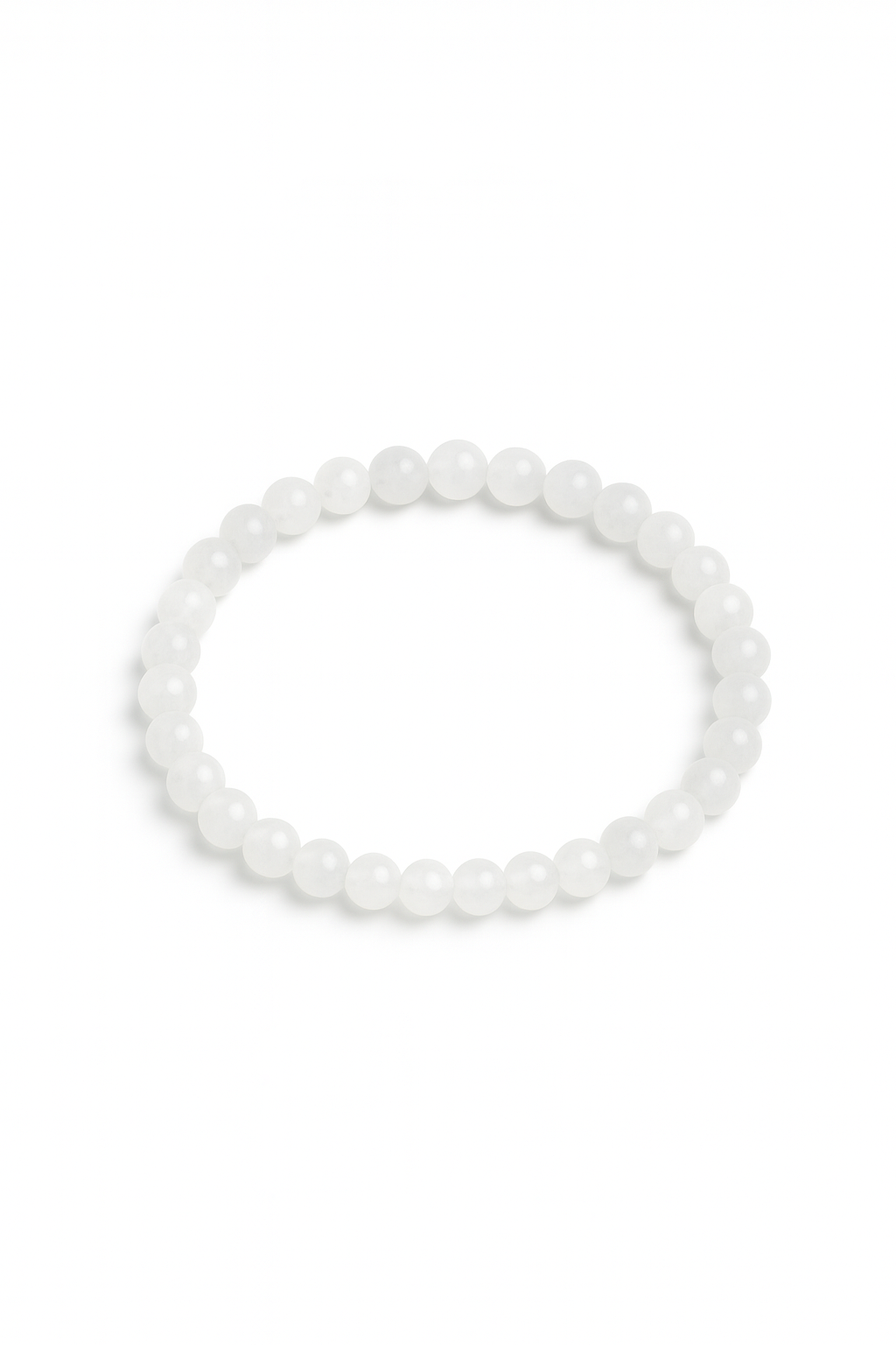White Jade 4mm Bracelet
